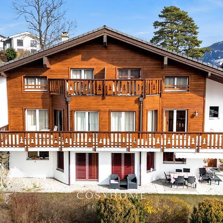 Chalet Des Alpes - Sunset View - クラン エクステリア 写真