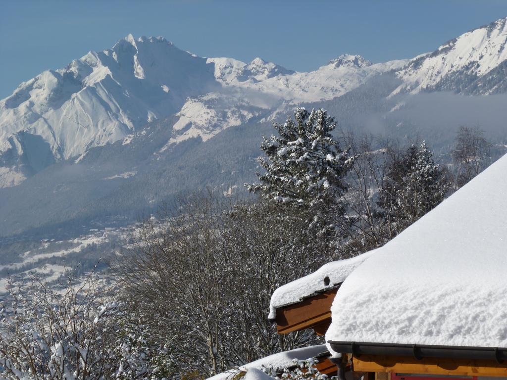 Chalet Des Alpes - Sunset View - クラン エクステリア 写真